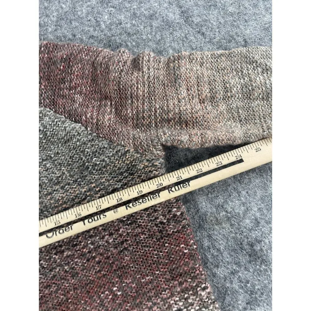 Prana Sweater Women Small Tunic Gray Turtle Neck Wool Blend Pullover Knit N38